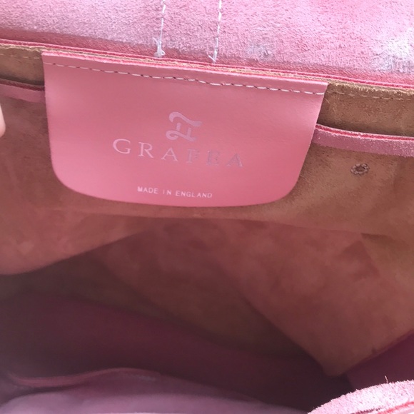 Grafea leather backpack, pink - Picture 8 of 11